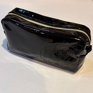 NWT Lancôme Shiny Black Makeup Pouch